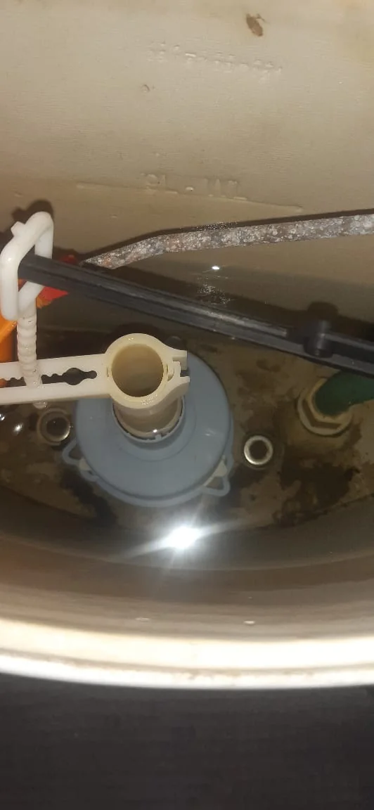 Leaking toilet inlet valve inside a cistern replaced for a Blairgowrie plumbing client.