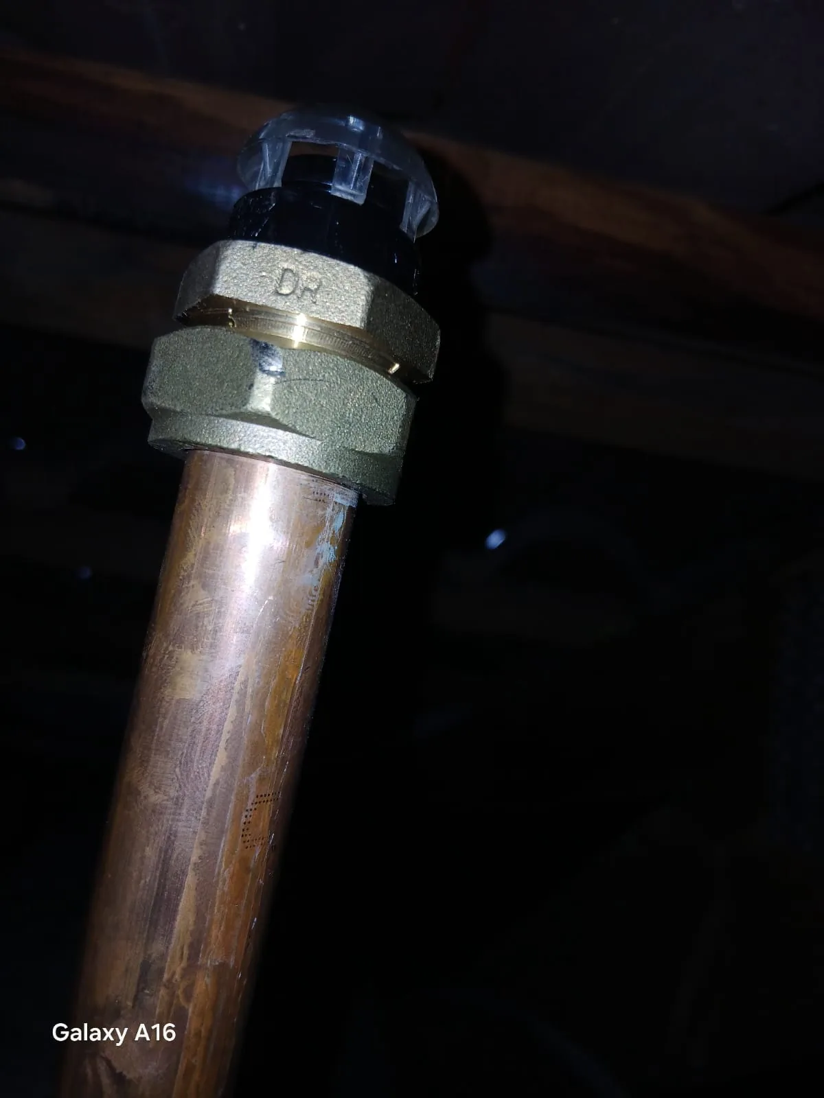 New vacuum breaker fitted in Ferndale after a failed fitting caused a leak in the roof space.
