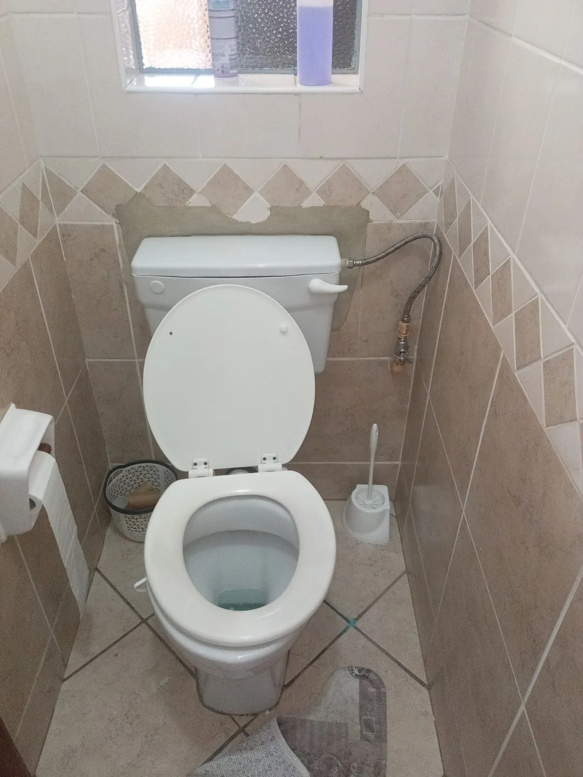 Ferndale bathroom toilet cistern supply pipe and isolation valve checked during a Plumb A Nator plumbing repair.