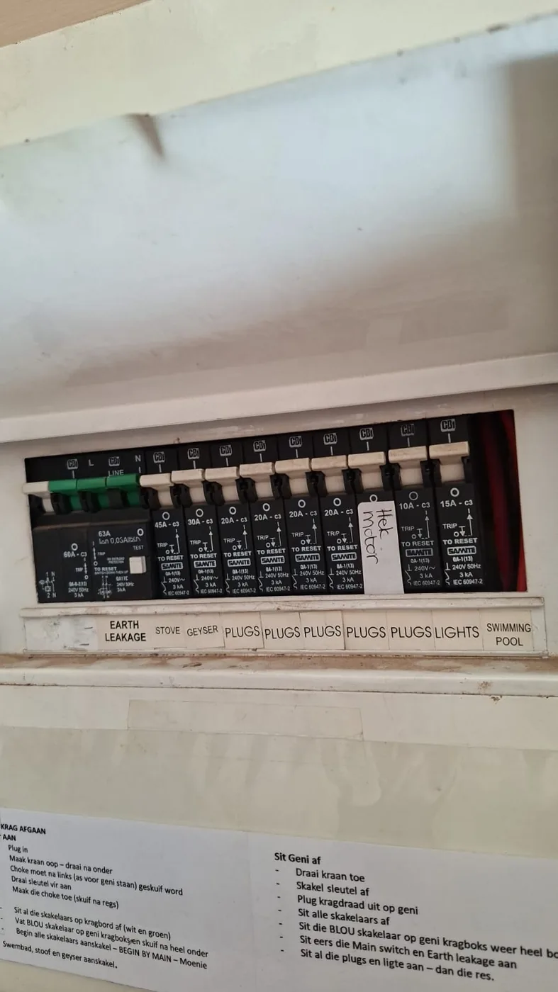 Northcliff geyser circuit breaker replaced after no hot water complaint