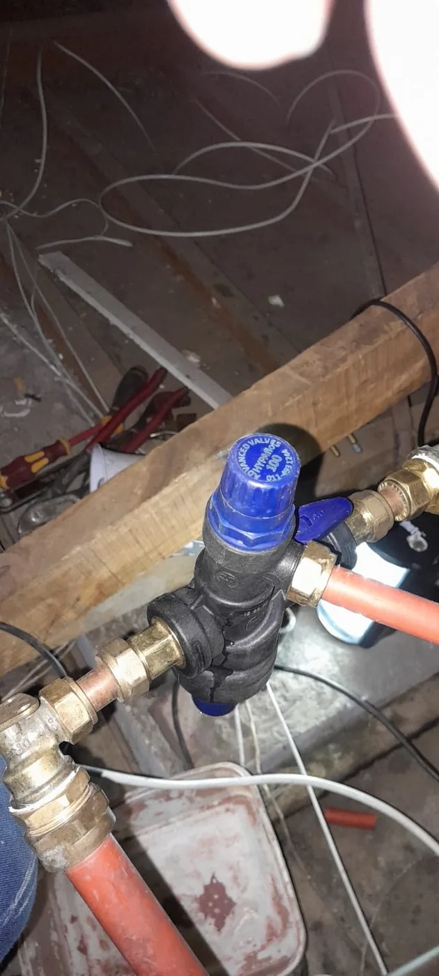 Northcliff pressure control valve replaced after a ceiling leak complaint