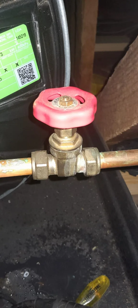 Randpark Ridge leaking gate valve replaced after water was seen dripping below the valve